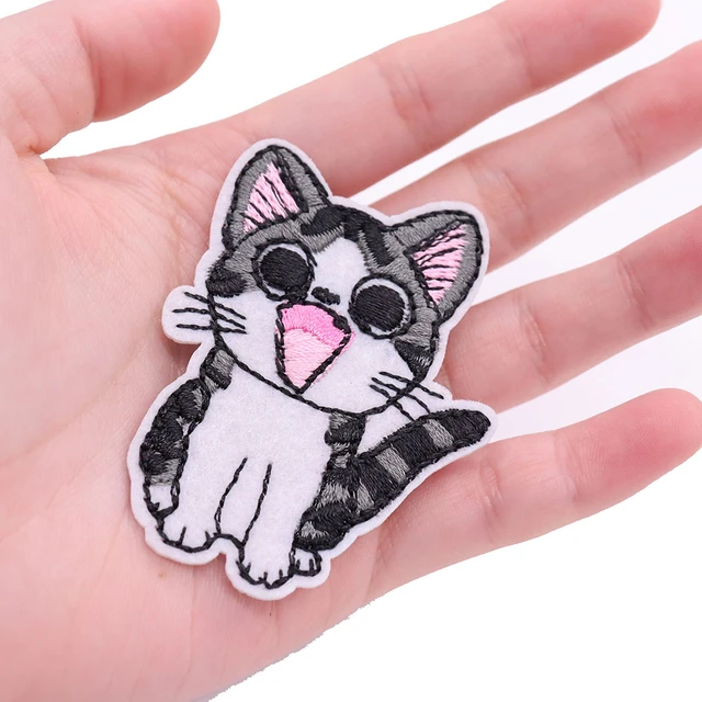 Animal Iron on Patch, Kawaii Embroidered, Iron on Patch Anime