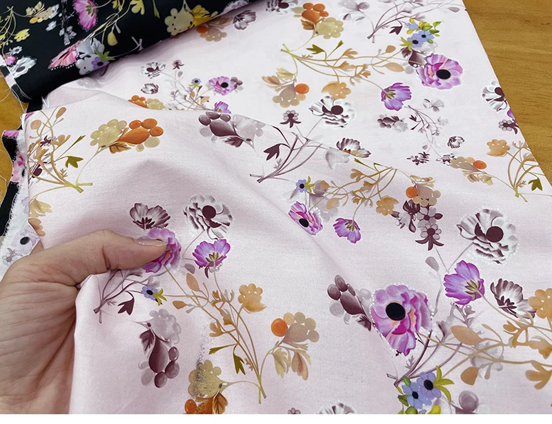 100% Cotton Poplin Printed Fabric Brand Fashion Design Women's Shirt Fabrics Cloth for Dress Diy Sew by the Meter Material