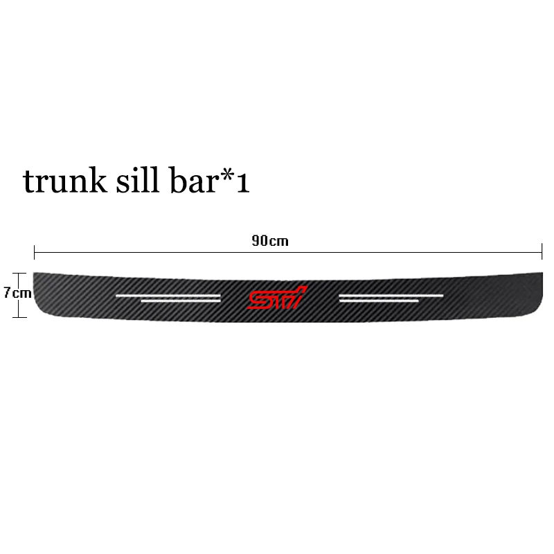 PU Leather Carbon Fiber Door Sill Protectors For Nissan Frontier 2022-2023 - 4 Piece Set, Scratch Resistant Interior Accessories