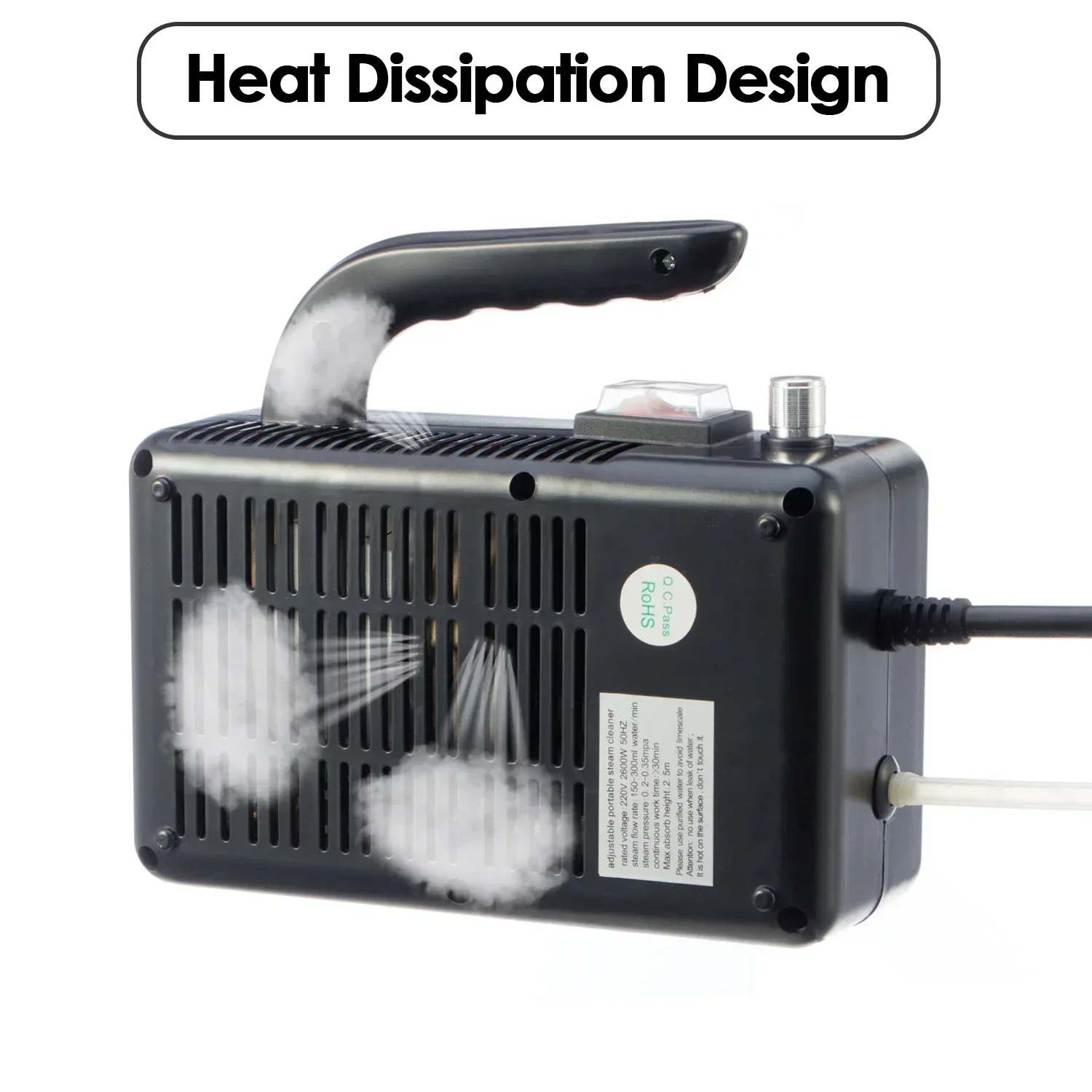 Steam Cleaner With Bag High Temperature Sterilization Air Conditioning Kitchen Hood Car Home Appliances 1700W-110V 2600W-220V 3