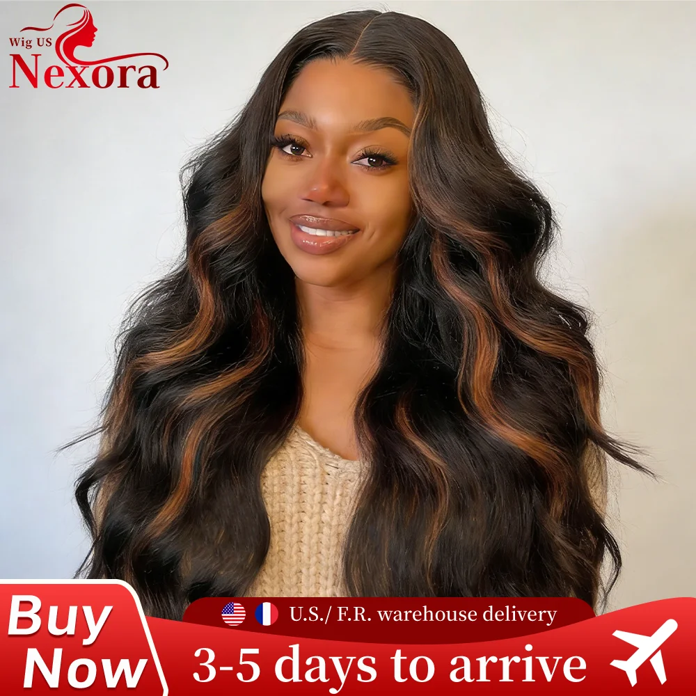 1B30 Highlight Body Wave Human Hair Wig 13x6 13x4 Hd Lace Front Wig Loose Body Wave PrePlucked Pre Cut Lace 4x4 5x5 Glueless Wig