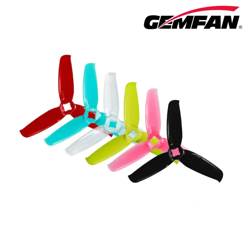 2 Pares De Hélices Gemfan 6030 De 3 Palas | Diámetro 5 Mm, Policarbonato Ligero Para Drones Racing Y Freestyle
