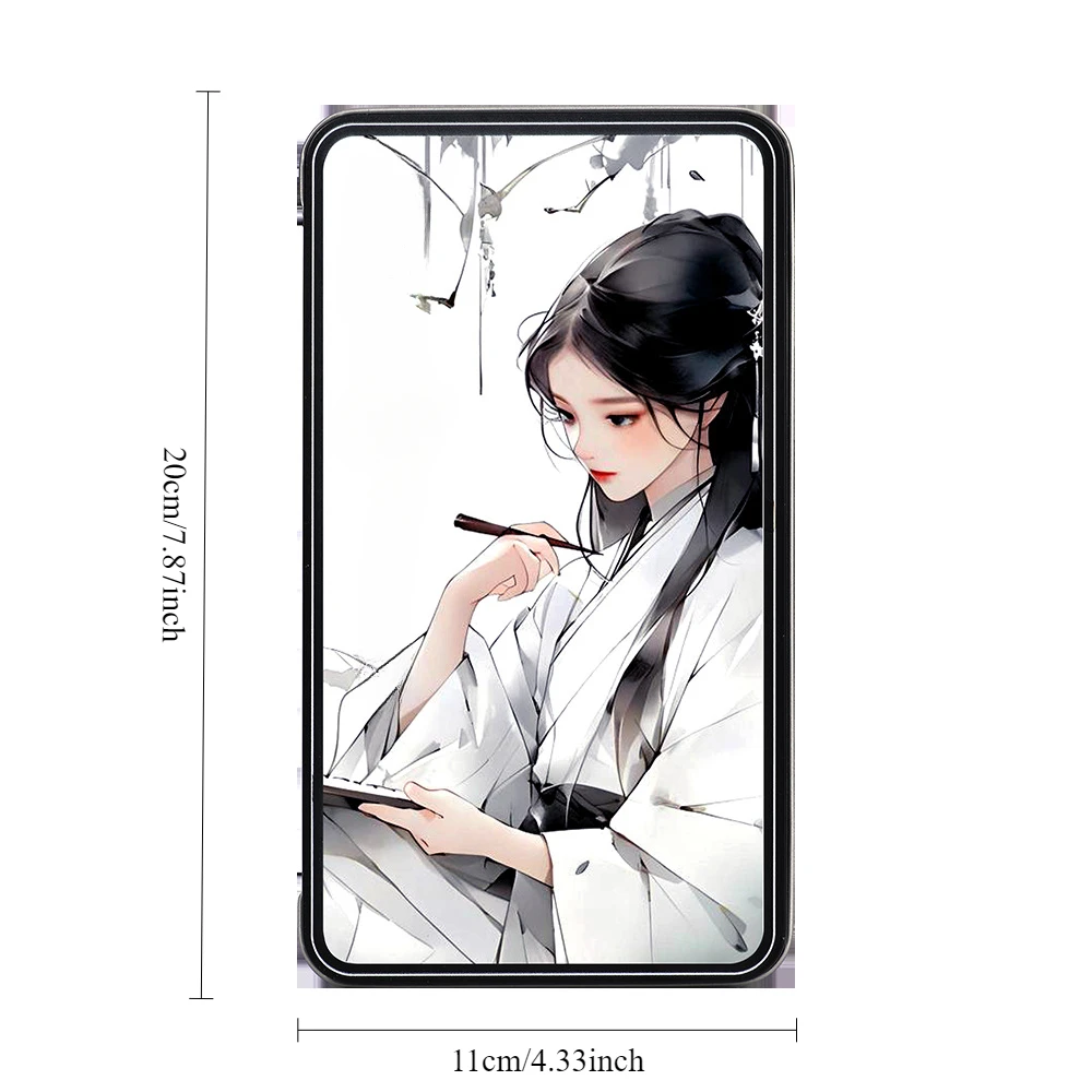 Magnetischer Wimpernaufbewahrungskoffer im chinesischen Stil, erweitertes Magnettablett mit erhöhtem Design für 7–15 mm falsche Wimpern als Geschenk – Detail 7