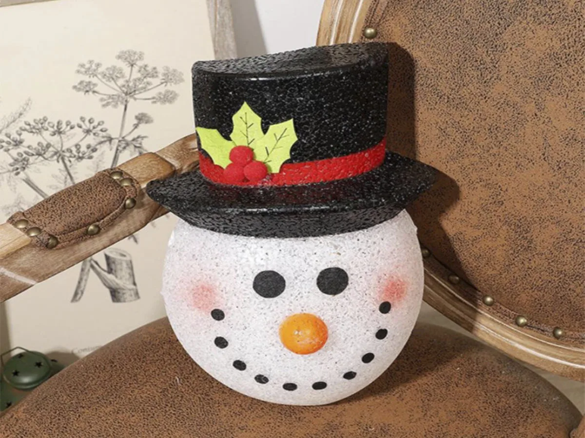 Description Picture 6 of itemChristmas Snowman Porch Light Cover Decorations Wall Lamp Lampshade Fits Standard Outdoor Porch Lamp Decor