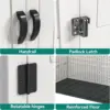 rtical Outdoor Storage Shed, 5.6 x 2.3 ft Lockable Resin Waterproof Tall Storage Cabinet with Floor, Suitable 6