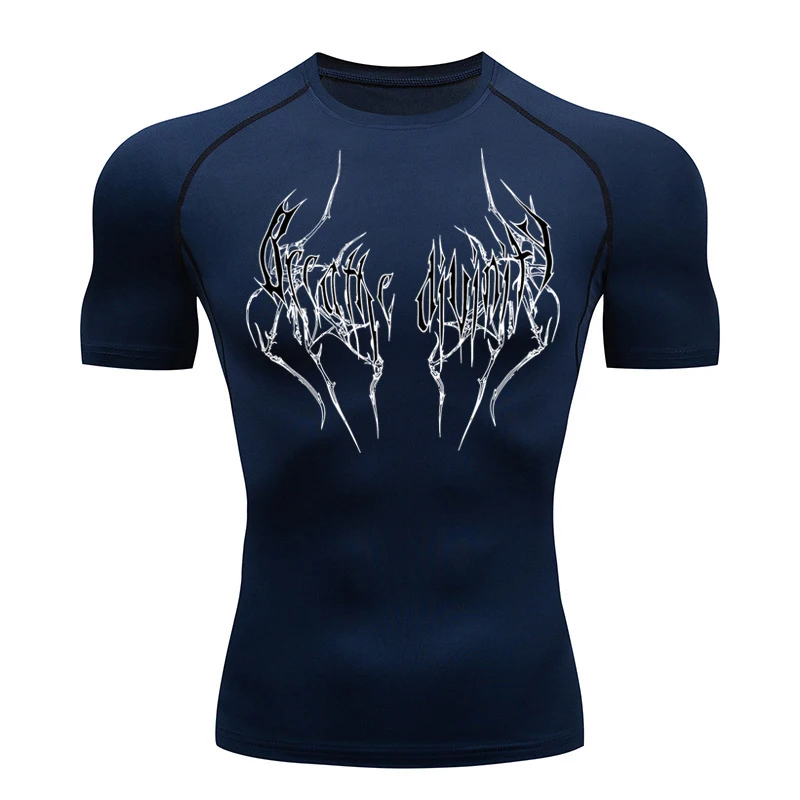 Compression T Shirt Y2K Men&rsquo;s Fitness Sport Running Quick Dry Tops