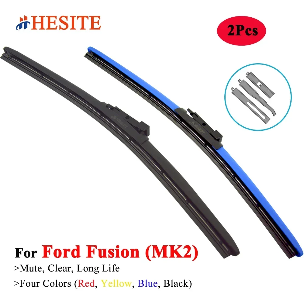 Hésite Coloré Balais D'Essuie-Glace De Voiture Rouge Pour Ford Amérique Fusion Mk2 2012 2013 2014 2015 2016 2018 2020 2022 28 "+ 28" Hybride Essuie-Gl