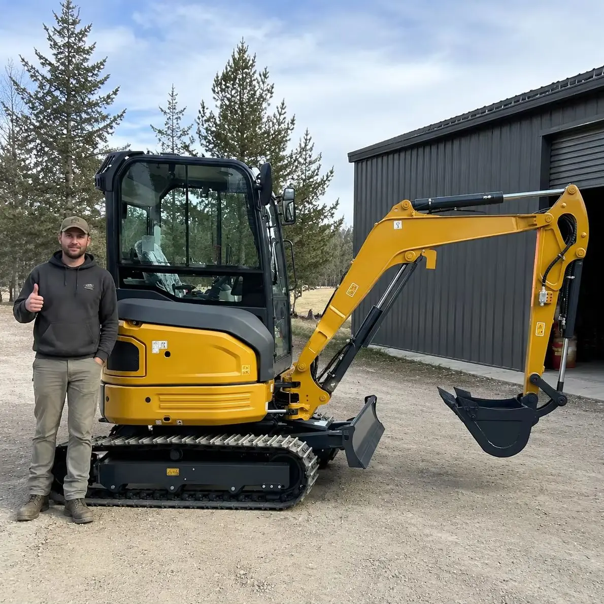 OKW-30 Hydraulischer Mini-Bagger Kompakter 3-Tonnen-Raupenbagger für Landwirtschaft und Landschaftsbau