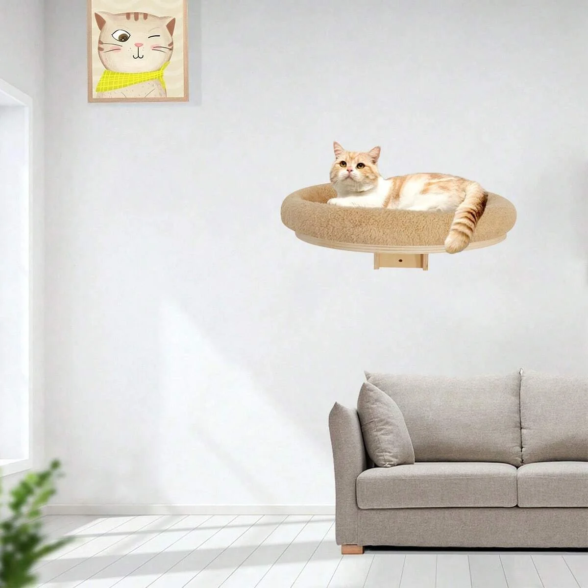 Climbing Wallmount Bed/Scratching Post 3