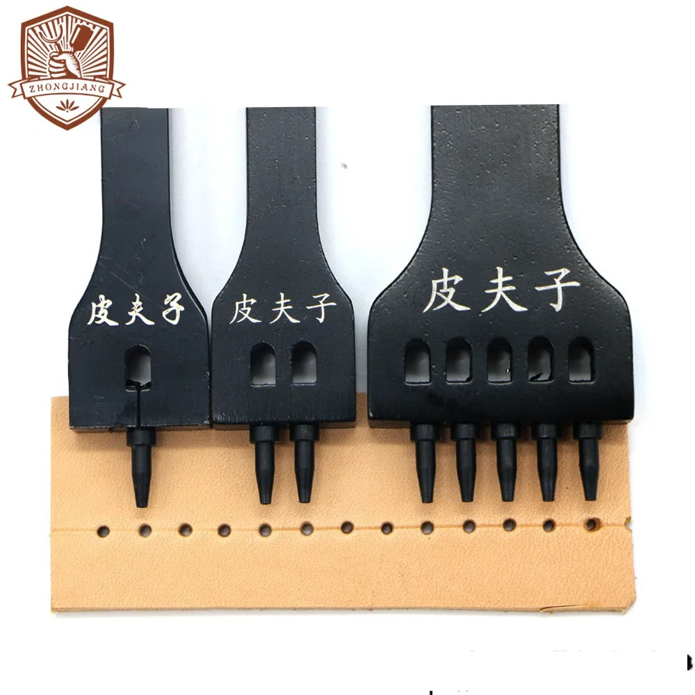 Hand Hole Punches DIY Round Stitching Punch Sewing Stitching Punch Carving Work Saddle Set Spacing Tool
