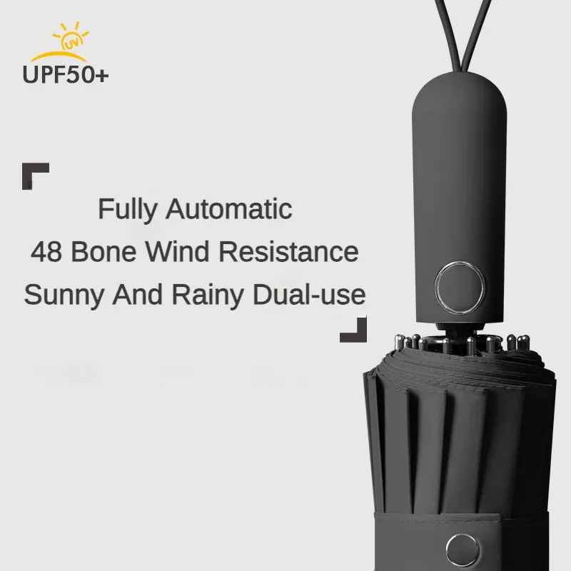 Fully Automatic Umbrella For Men automatic umbrella folding umbrella sun umbrella