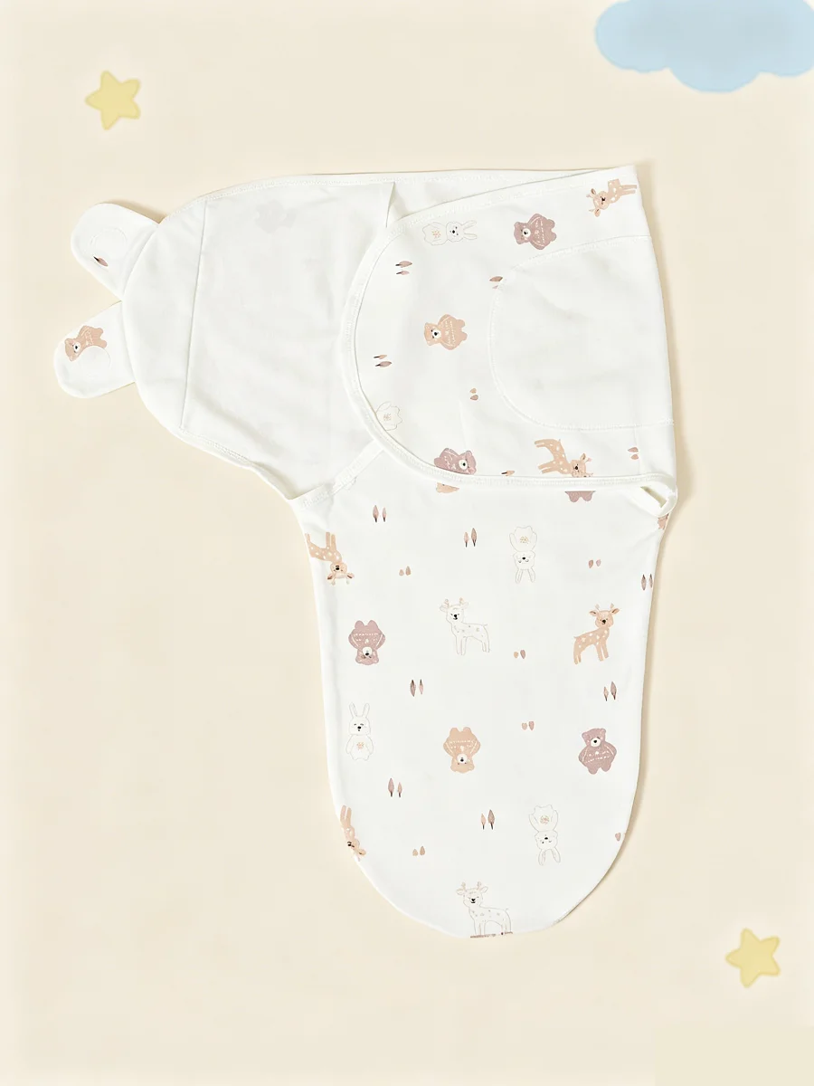 1 coperta per neonati in puro cotone con stampa di cartoni animati, morbida e confortevole, coperta per neonati - immagine 4