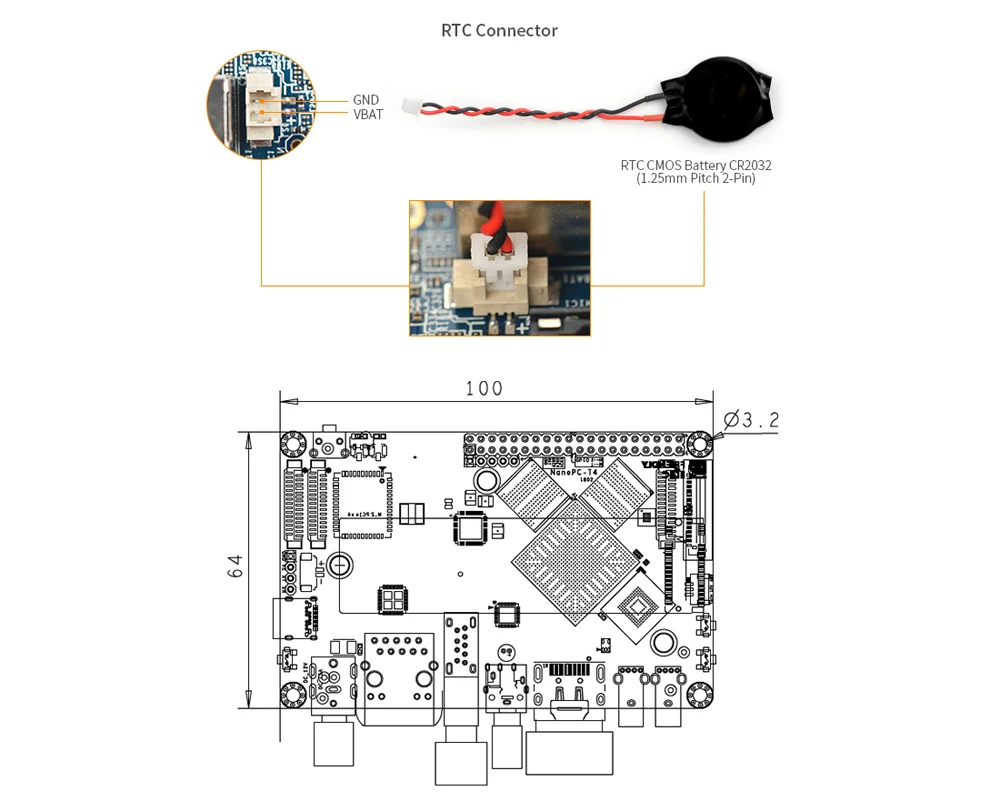 NanoPC-T4 ARM Development Board 4GB LPDDR3 RAM 16GB eMMC Rockchip RK3399 Dual-ba