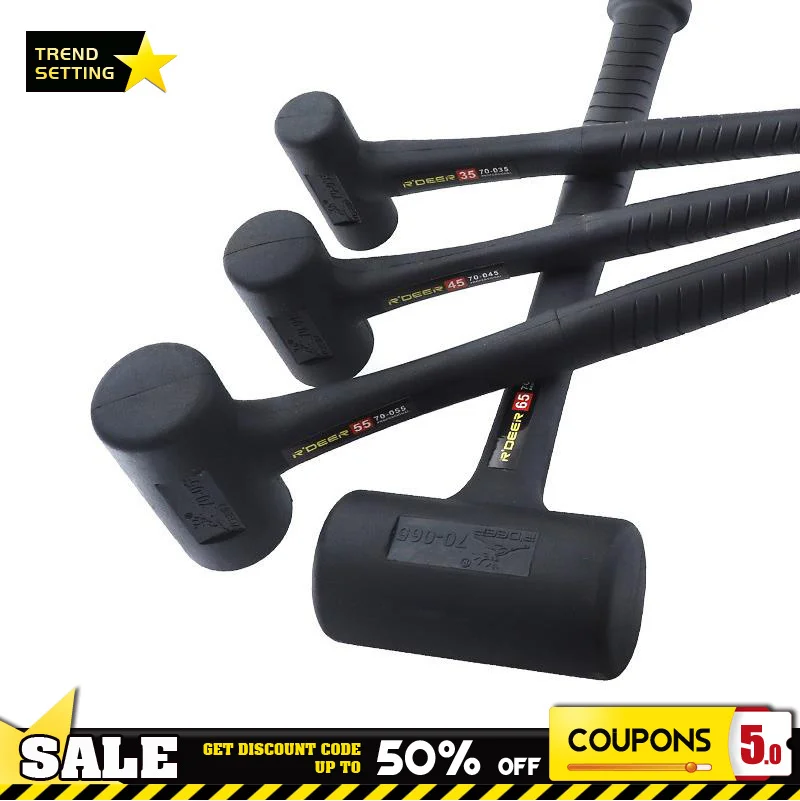 

Резиновый ударопрочный молоток износостойкий Противоскользящий молоток с круглой головкой без отскока амортизирующий молоток практичные ручные инструменты