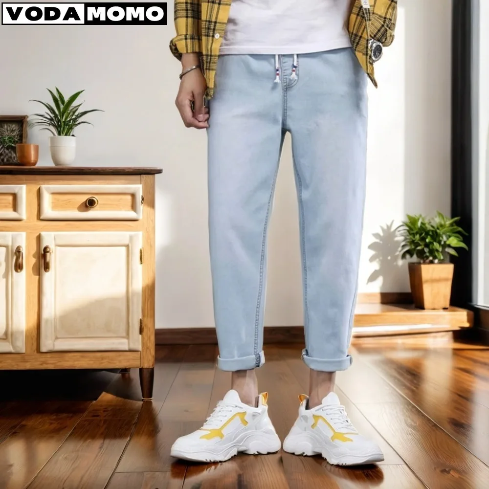Men Jeans Male Trousers Simple Design High Quality Cozy All-match Students Daily Casual Korean Fashion Ulzzang Ins  3XL