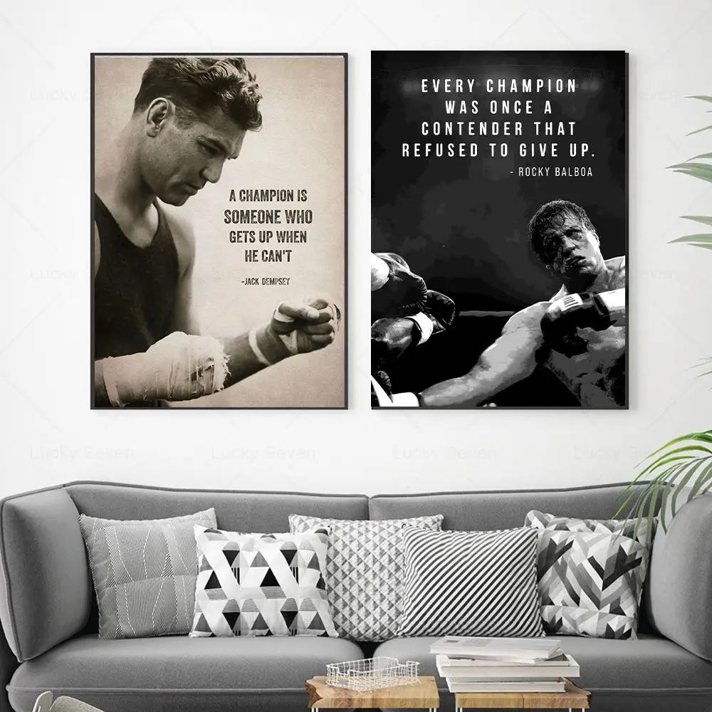 Motivational Phrases Poster Inspiring Words Wall Art Prints Famous Person Quotes Canvas Painting Office Decor Home Decoration