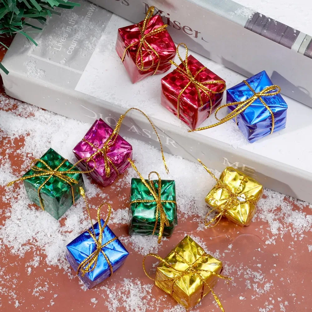 Pine Cones Xmas Tree Ornaments Snowball DIY Xmas Tree Bowknot Pendant Christmas Wreath Decor Gift Foam Pendant Party Supply