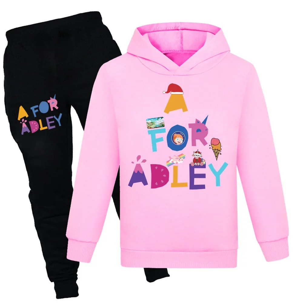 

A for Adley Baby Clothing Sets Children Birthday Suit Girls Boys Tracksuits Kids Spring Fall Sport Suits Hoodies+Pants 2pcs Set