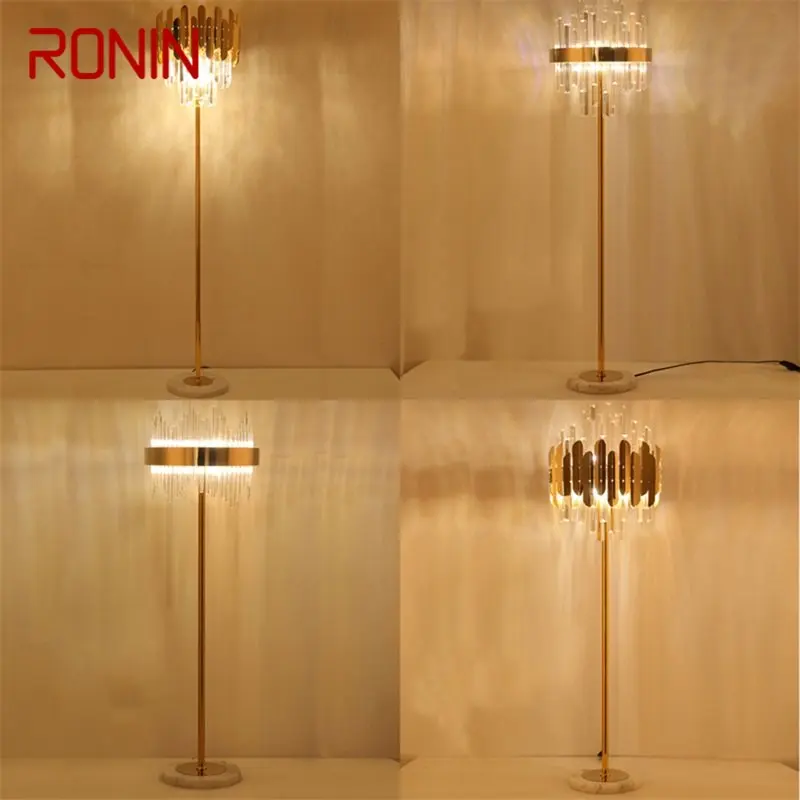 

·RONIN Floor Lamps Light Contemporary LED Luxury Crystal Decorative For Home Living Room Bedroom