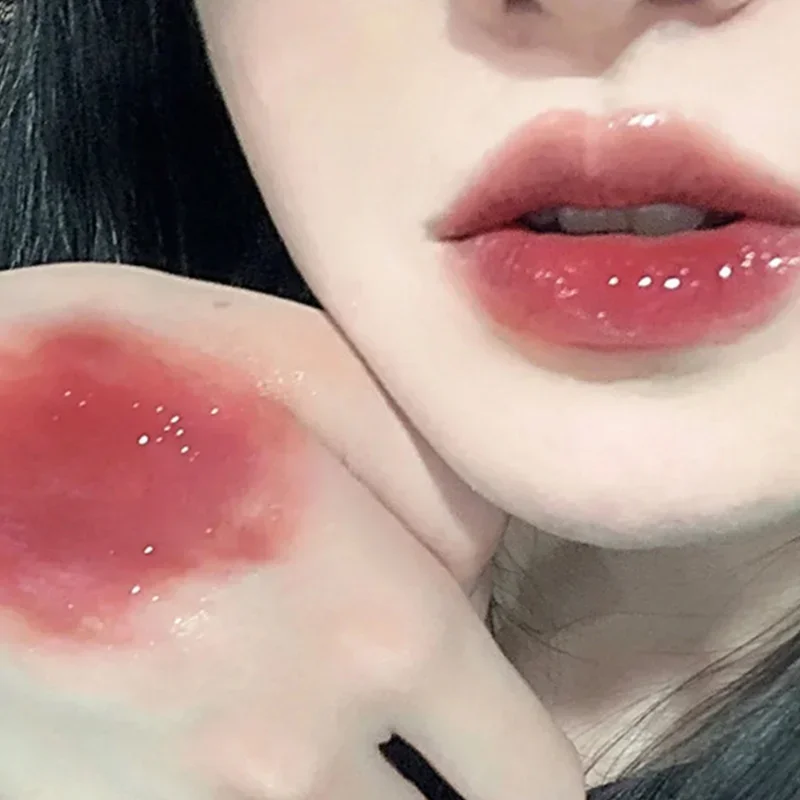 Cute Water Light Lip Makeup Lip Gloss Glaze Lasting Crystal Glossy Moisturizing Liquid Lipstick for Women