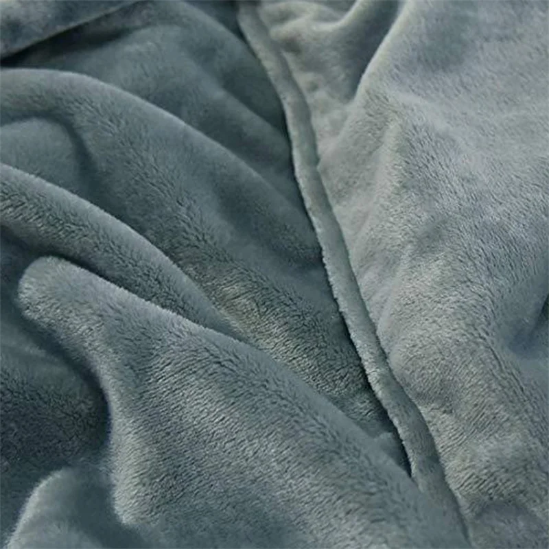 Couple's Pajamas Double Sided Flannel Lengthened Hooded Pajamas Women's Home Clothes Pajamas