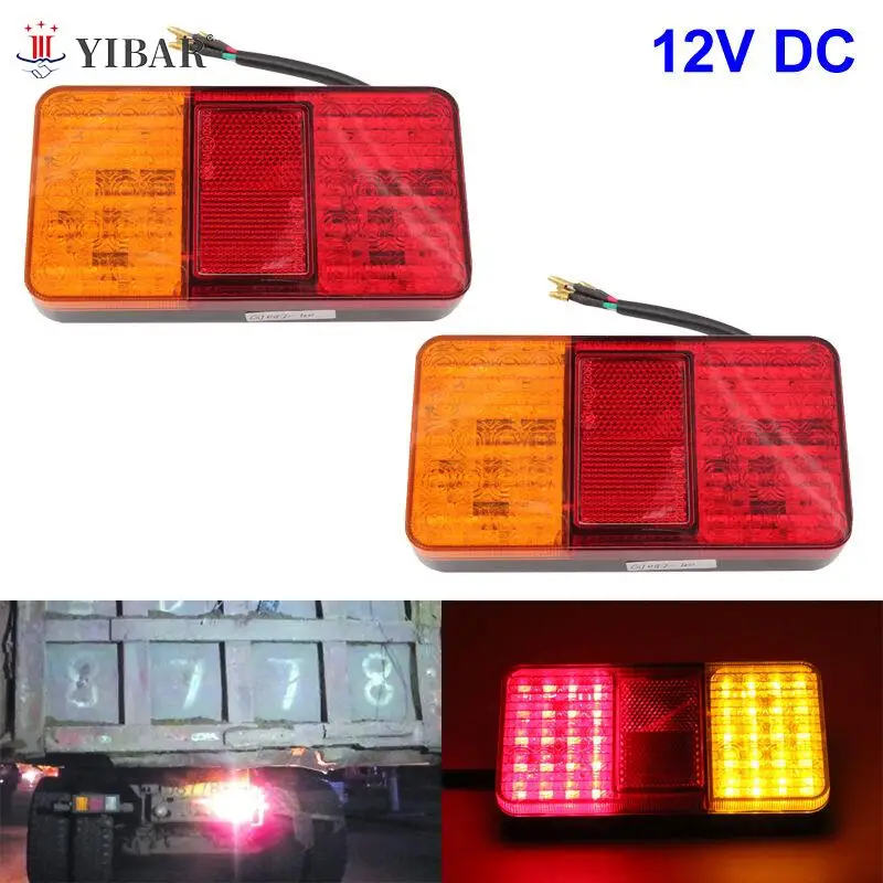 

LED Rear Tail Lights Lamps Lorry Truck Trailer Caravan Bus Motorhome 12V