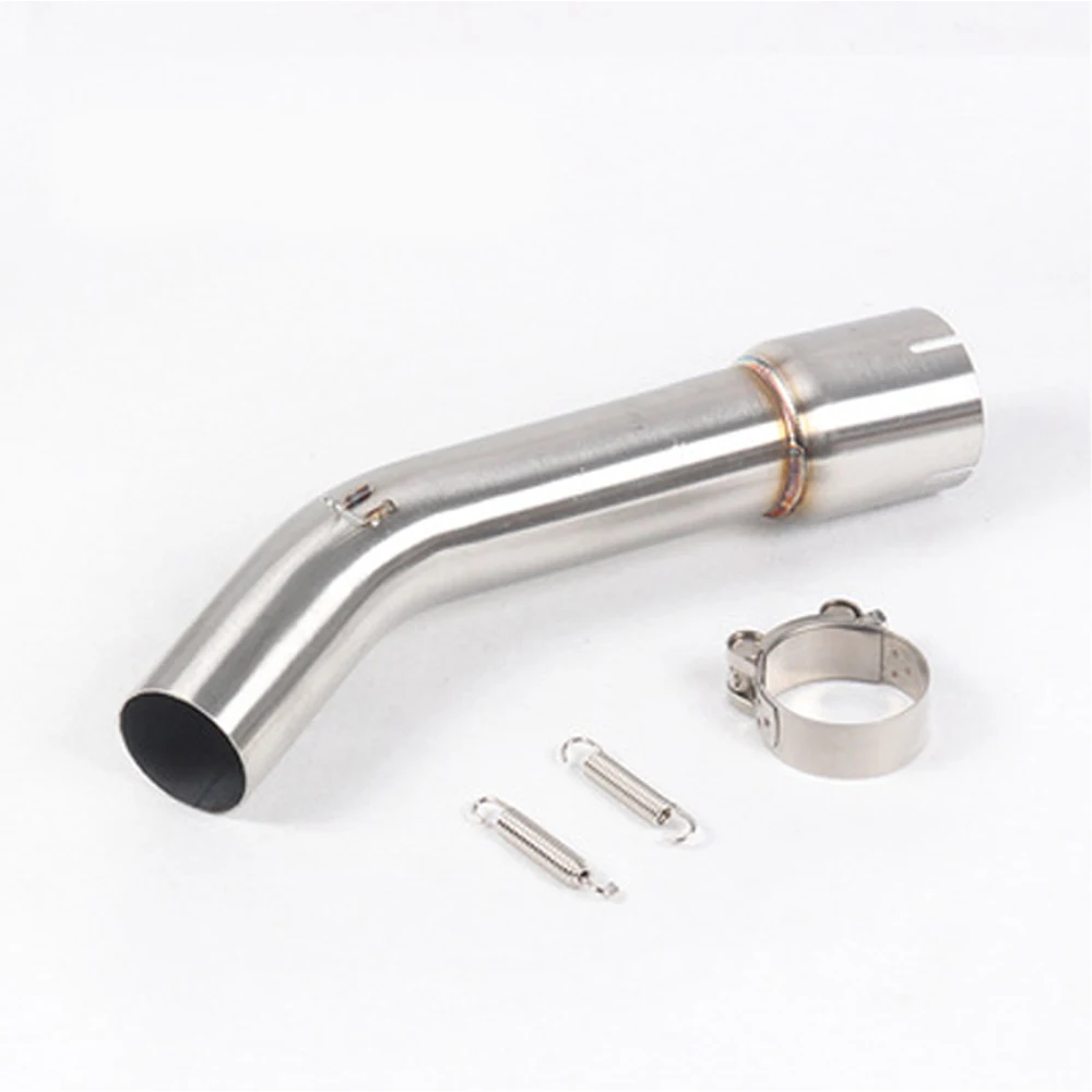 High-Performance Motorcycle Exhaust Slip-On Muffler with Mid Link Pipe
