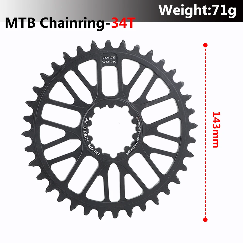 Couronne VTT Racework GXP 32T - Décalage 3mm - Manivelles - Neuve