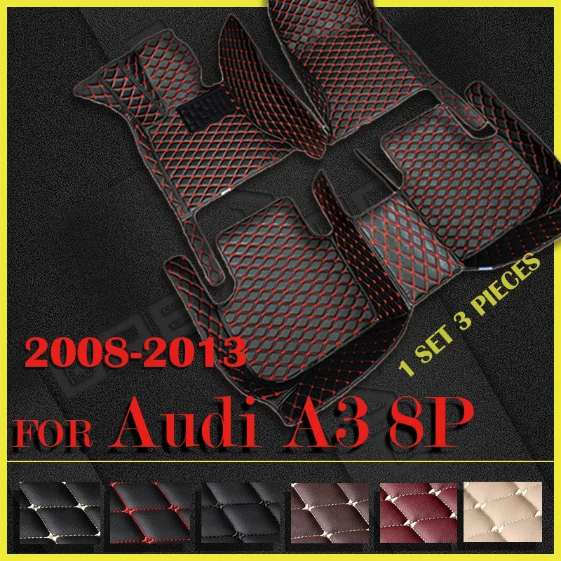 

Car Floor Mats For Audi A3 8P Sportback 2008 2009 2010 2012 2013 Auto Foot Pads Automobile Carpet Cover Interior Accessories