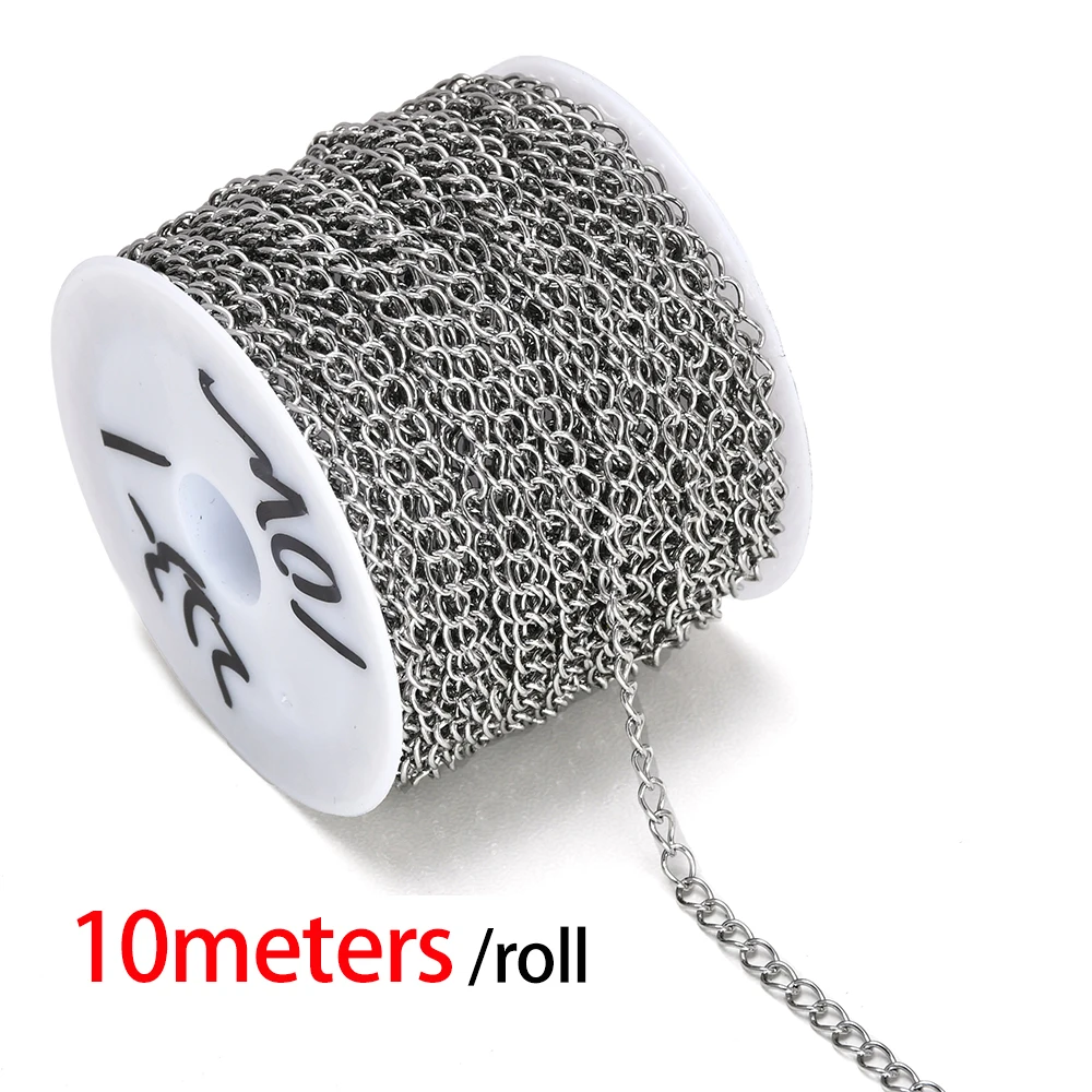 Lot de 30 chaînes à maillons en acier inoxydable de 2 mm pour la fabrication de bijoux (50,8 cm Lot de 30 chaînes à maillons en acier inoxydable de 2 mm pour la fabrication de bijoux (50,8 cm