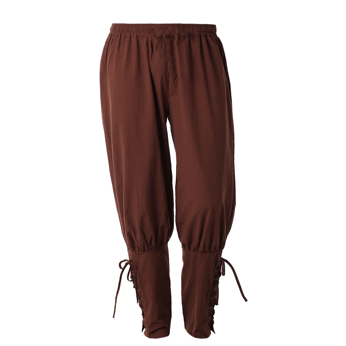 Men's Medieval Pirate Pants - Lace-Up Renaissance Trousers For Cosplay & Halloween