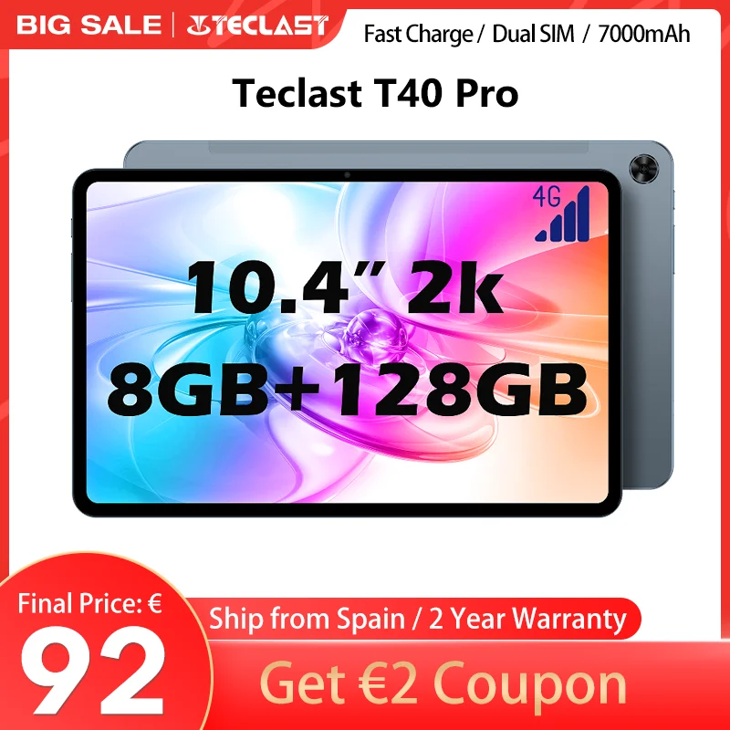 Teclast-T40-Pro-Anroid-12-tablet-10-4-inch-TDDI-8GB-RAM-128GB-ROM ...