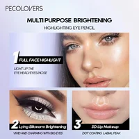 Brightening Lying Silkworm Highlighter Pen Longlasting Waterproof Smooth Matte Pearlescent White Silver Eyeliner Eyeshadow Stick 2