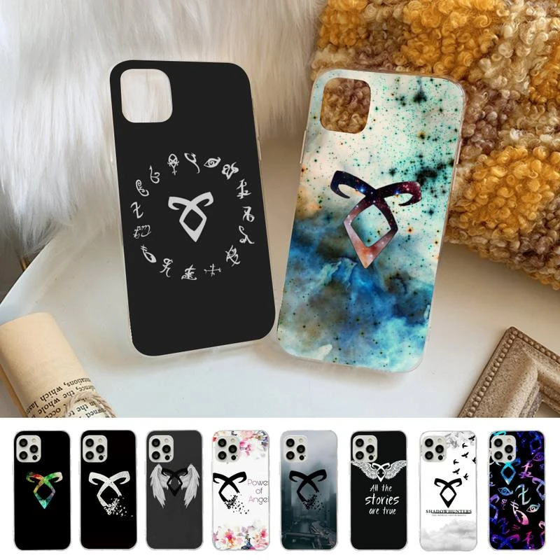 YNDFCNB Shadowhunters Phone Case for iPhone 11 12 13 Mini Pro Max 8 7 6 6S Plus X 5 SE 2020 XR XS Case shell iphone 11 cover