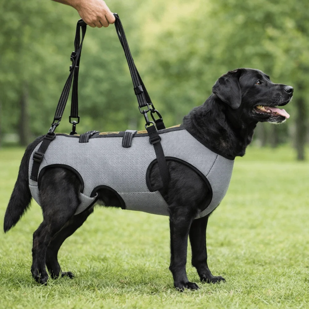 Verstellbarer Hundetragesgurt: Atmungsaktive Mobilitätshilfe für ältere Hunde – Bequemer Hundeunterstützungsgurt – Detail 4