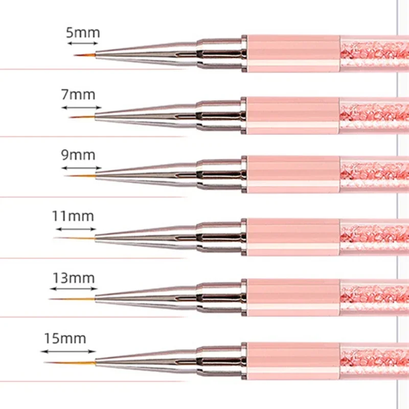Useful Nail Art Gradient Poke Pen Oblique Round Manicure Uv Gel Color Transition Painting Pen Wooden Nail Tools Accesoires Set