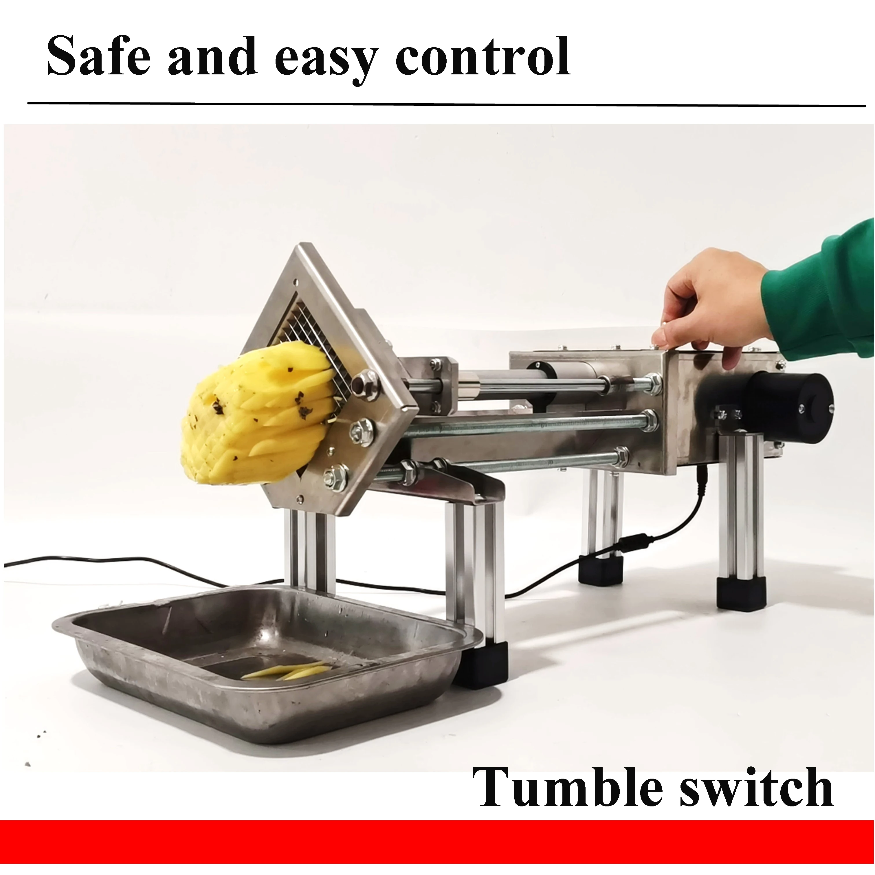 8mm 10mm 12mm 15mm Vegetable Cutting Machine Electric Potato Chips Cutter 110V 220V