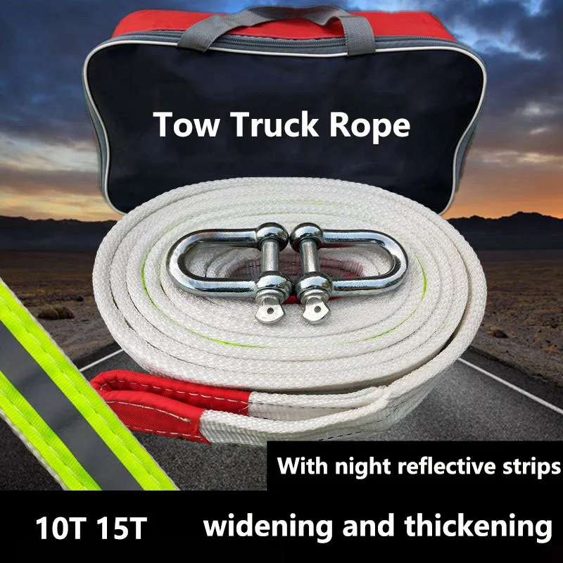 

RV Towing Rope Car Tow Cable Towing Pull Rope 15Ton Car Pulling Rope Car Rescue and Emergency Trailer Strap Off Road Accessories