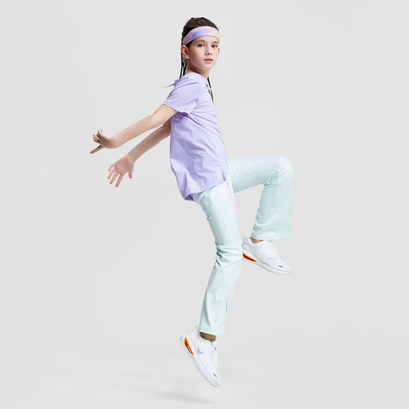 Youth Girls Athletic Shirts Quick-dry Children's Sports T-shirts Kids Short Sleeve Yoga Shirt Running Tee Workout Activewear Shirt 8 S14ddb2e77df04ec8ba97c9e018beeea2H