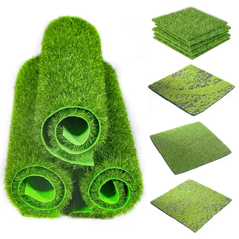 30x30cm Artificial Grassland Simulated Lawn False Moss False Turf Small Court Landscape Scene Layout Decoration Plant Decor