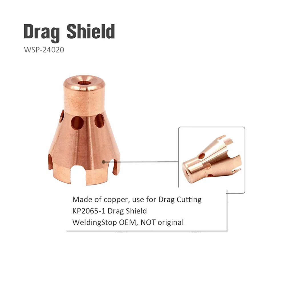 

11pcs Electrode Tip For Electric ProCut25/55/80 Torch KP2062-3B1 KP2065-1 Plasma Cutting Electrode Resistance Shield