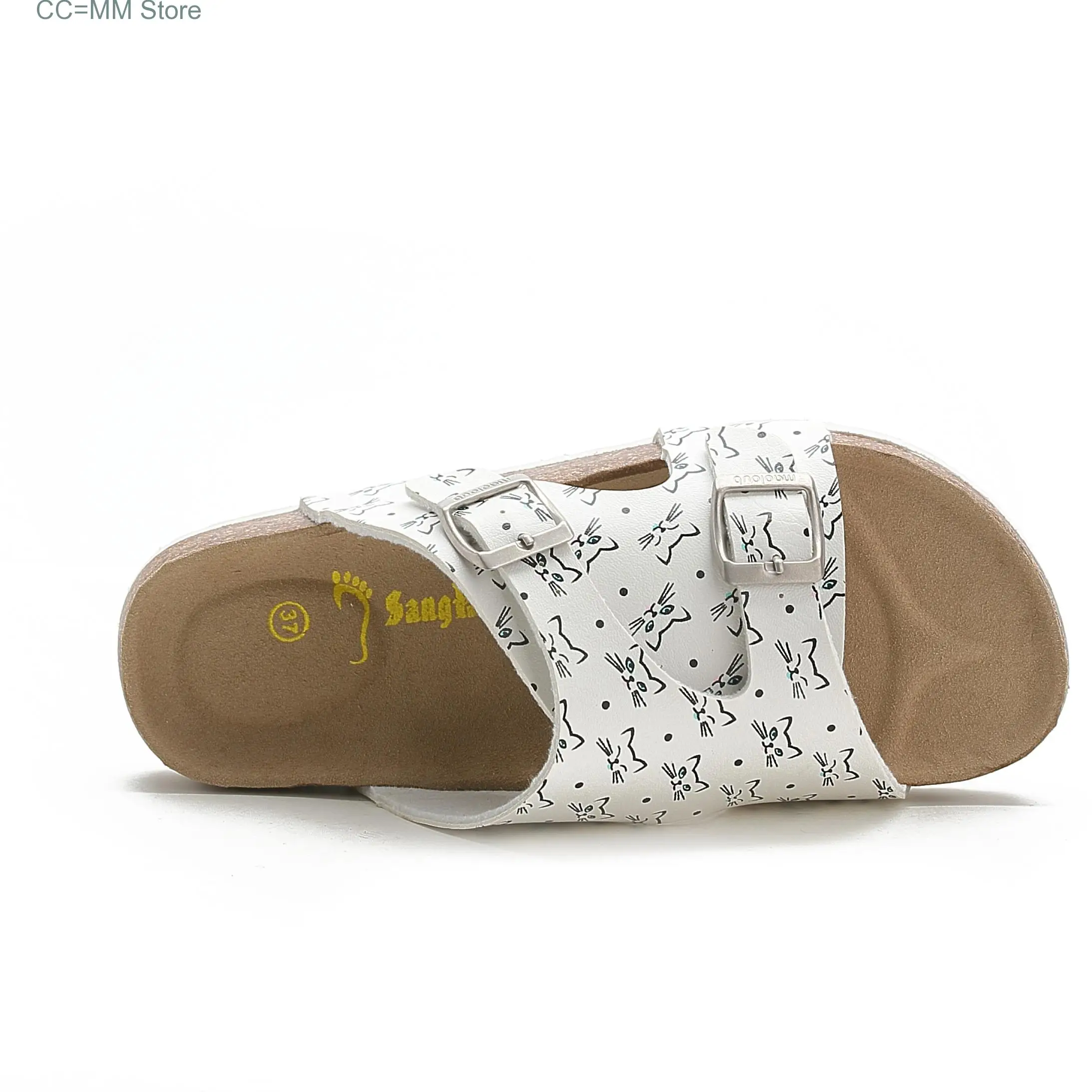 New Summer Women Beach Cork Slippers Casual Buckle Clogs Outside Non-slip Water Slides Shoe