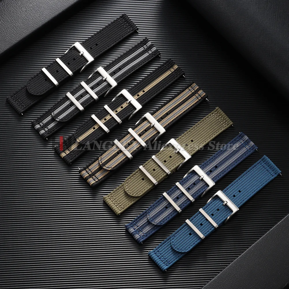 Premium Quick Release Canvas Nylon Watch Strap – Durable Replacement Band