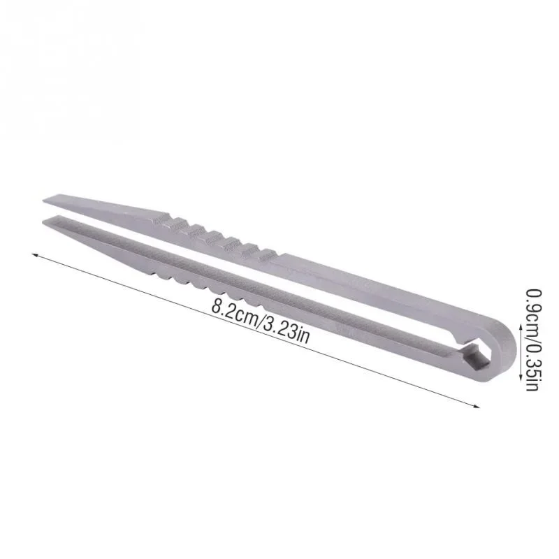 2 Sizes Portable Titanium Alloy Tweezers Outdoor Survival Camping Travel Mini Tools EDC Equipment