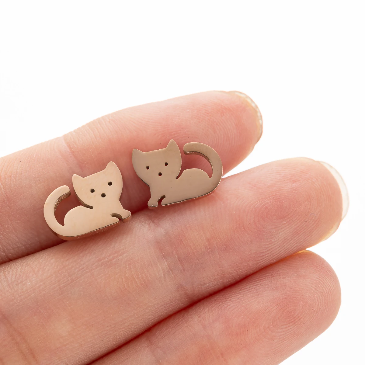 5 paare/los Edelstahl Ohr Piercing Ohrringe Vogel Mode Ohr stecker für Frauen Schmuck Party Trend Mädchen tägliche Geschenke – Detail 7