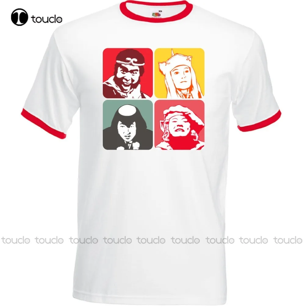 

Men'S Fashion Color Fashion O-Neck Casual Monkey Magic - Mens Funny Retro Tv Programme Show Ringer T-Shirtmovie T Shirts Xs-5Xl