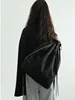 Korean multi-function Drawstring Bucket bag for women Backpack Large capacity Waterproof nylon Backpacks travel Shoulder Bags 2