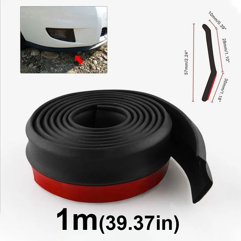 Universal Car Front Bumper and Side Skirt Anti-Scratch Protector Strip