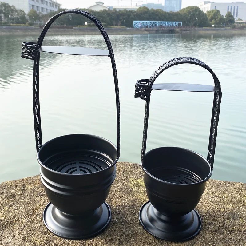 BlackHookahCharcoalBasketCoalHolderCachimbaChichaShishaEt