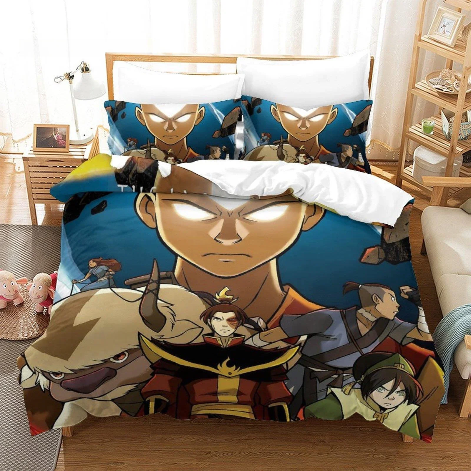 New Avatar: The Last Airbender Bedding Set Single Twin Full Queen King Size Bed Set Adult Bedroom Duvet Cover Sets Home Textile